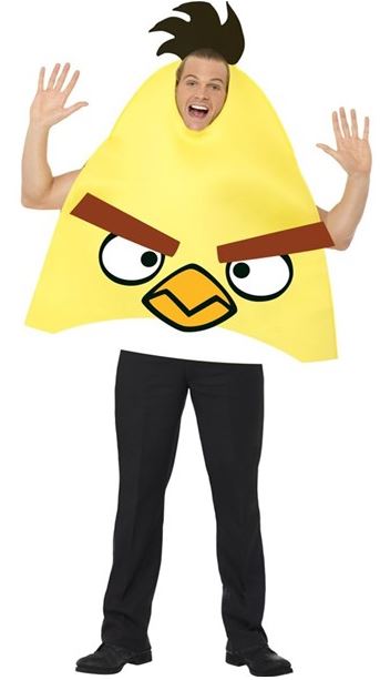 verhuur - carnaval - Strip-Filmfiguren - Angry bird geel